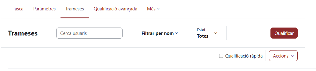 Captura de pantalla Millores en la pàgina de trameses de la tasca